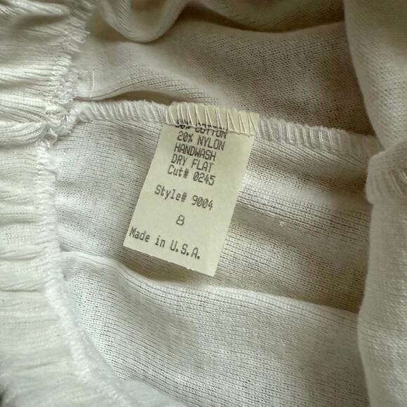 Vintage 90s Joy Kid Leggings Jacket & Hat Set Girls 8 Blue White Faux Fur Trim - Picture 4 of 5